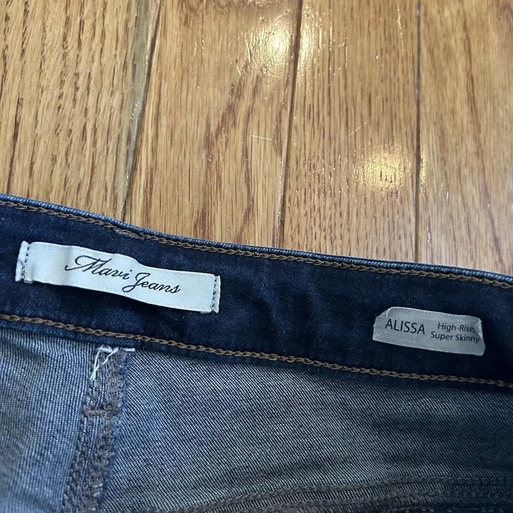 Mavi Jeans Alissa Size 27x28 High-Rise Super Skinny Stretch Blue Denim Jeans - Picture 5 of 9